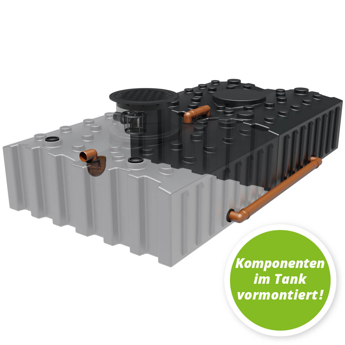 Regenwasseranlage AQa.Line FT 8000 Liter Garten