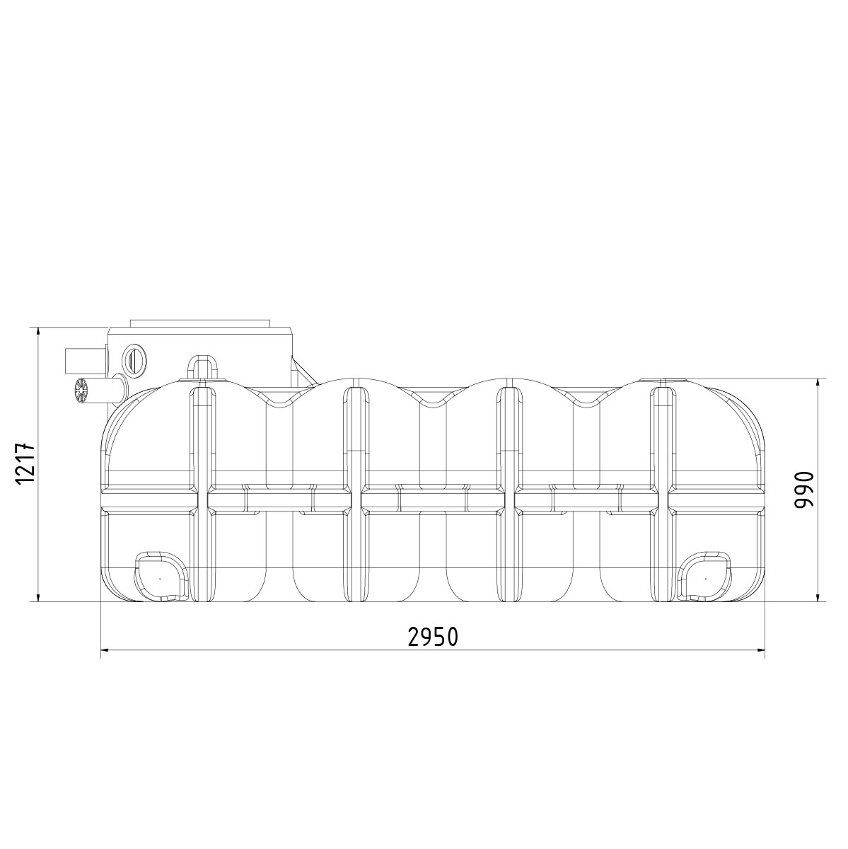 Regenwasseranlage Pluvo plus 5000 Liter Garten