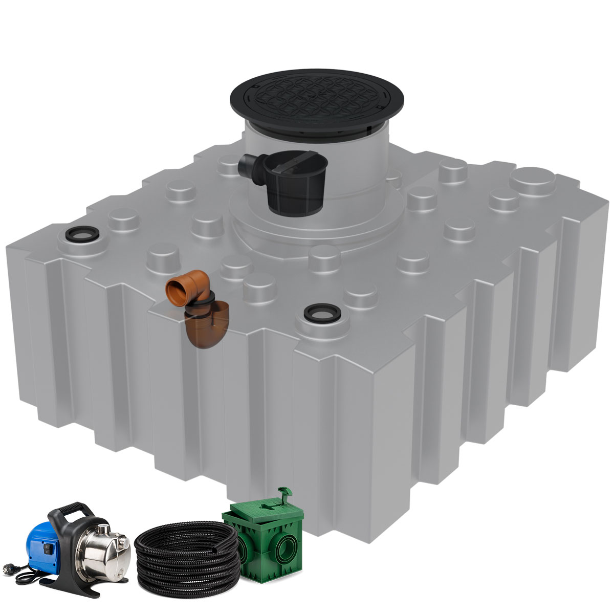 Regenwasseranlage AQa.Line FT 3000 Liter Garten