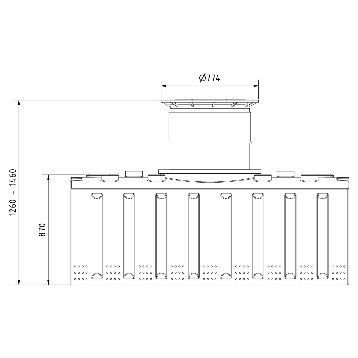 Sickertank AQa.Line 2000 Liter
