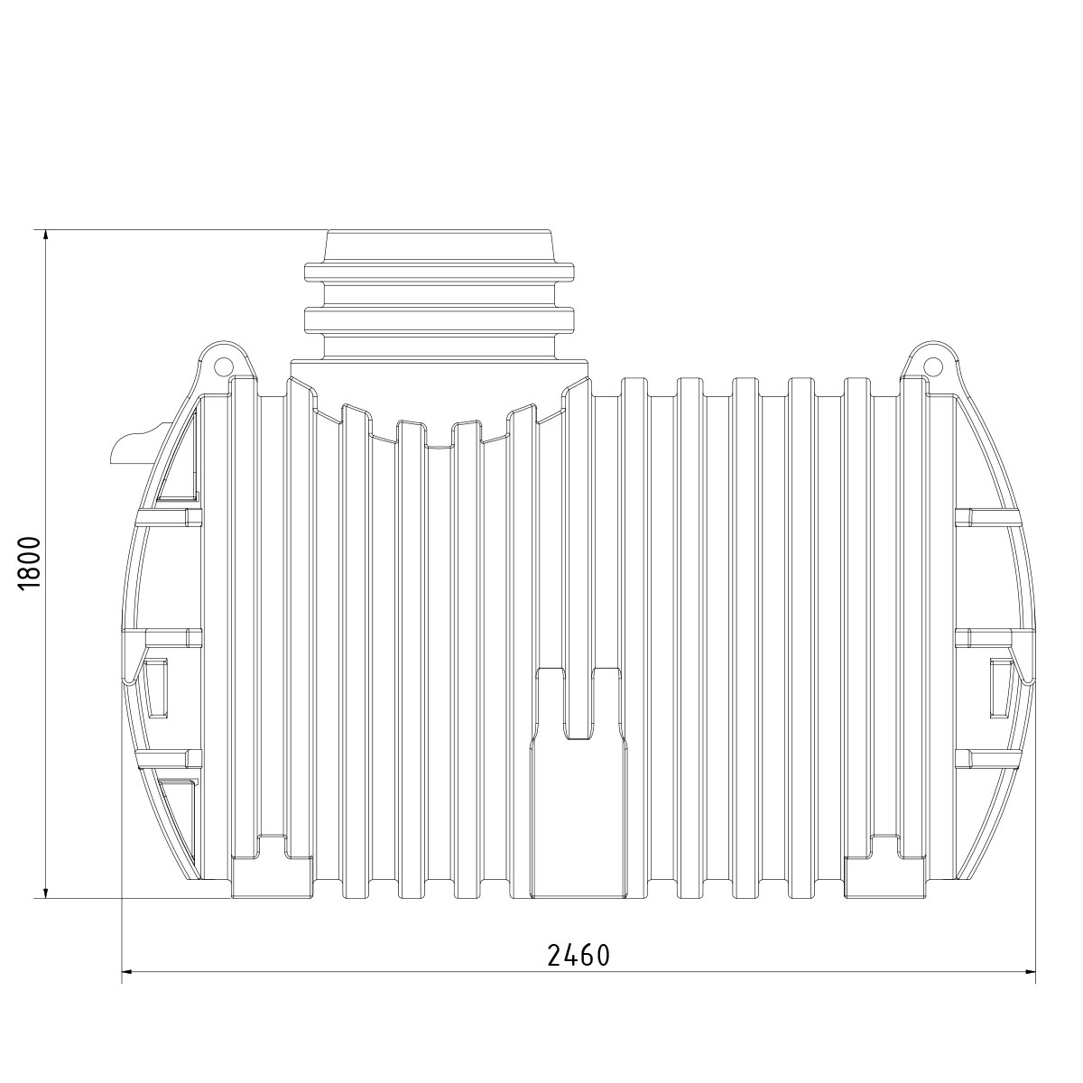 Regenwasseranlage Pluvo 3300 Liter Garten