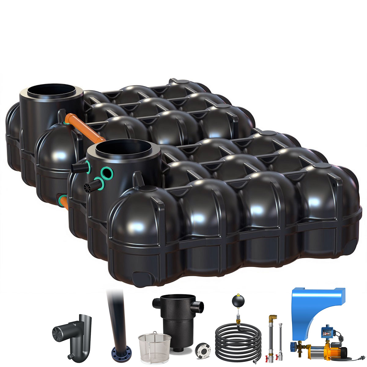 Regenwasseranlage Pluvo Plus 10.000 Liter Haus