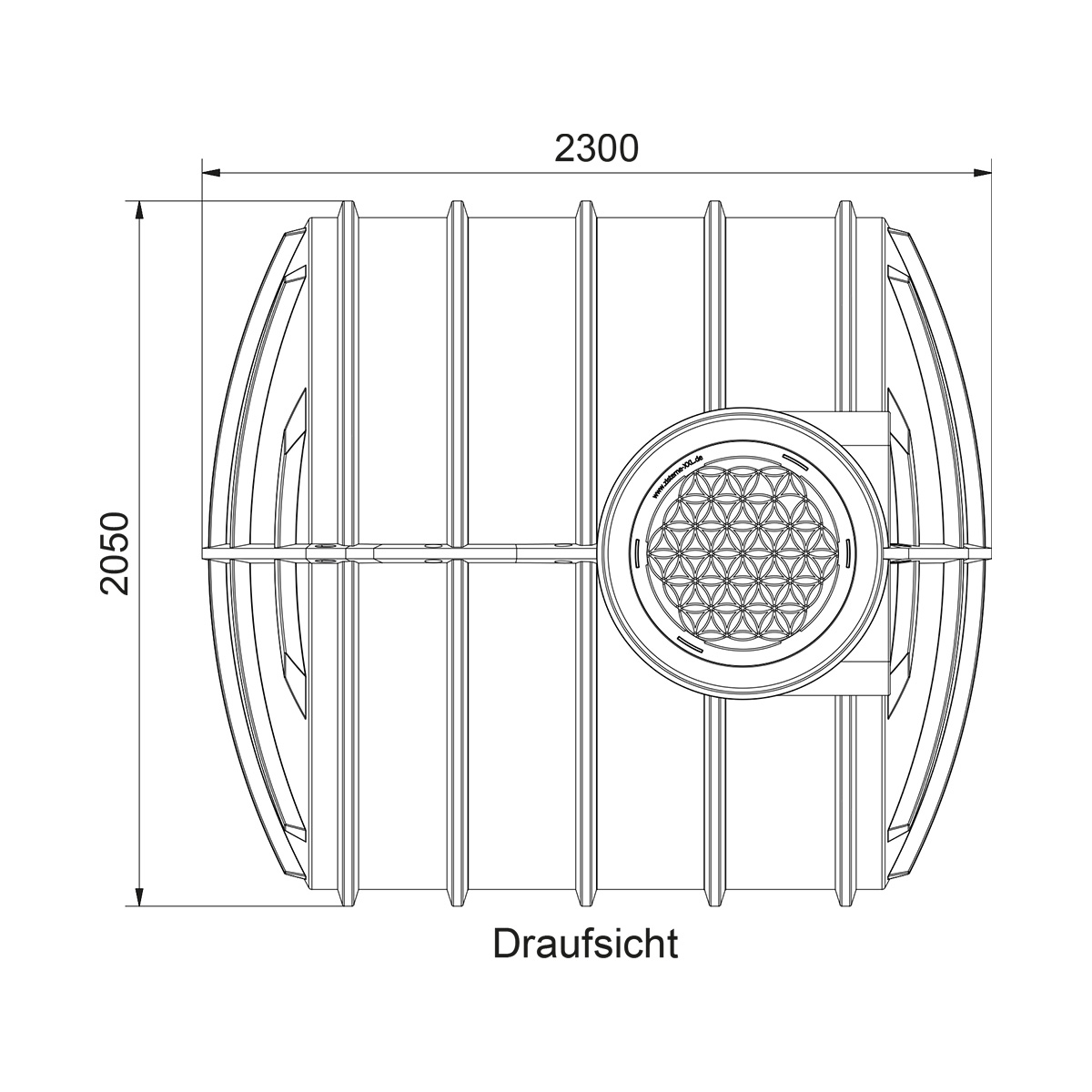 Trinkwasser-Erdtank AQa.Line 6000 L