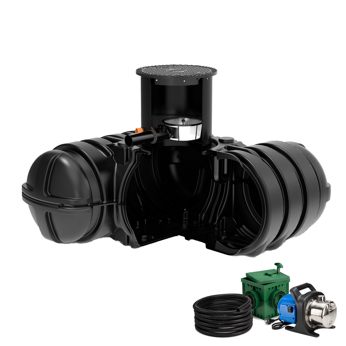 Regenwasseranlage Twinbloc 3500 Liter