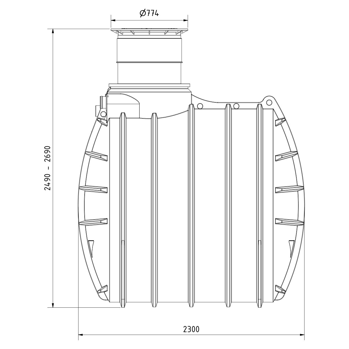 Regenwasseranlage AQa.Line 6000 Liter Garten