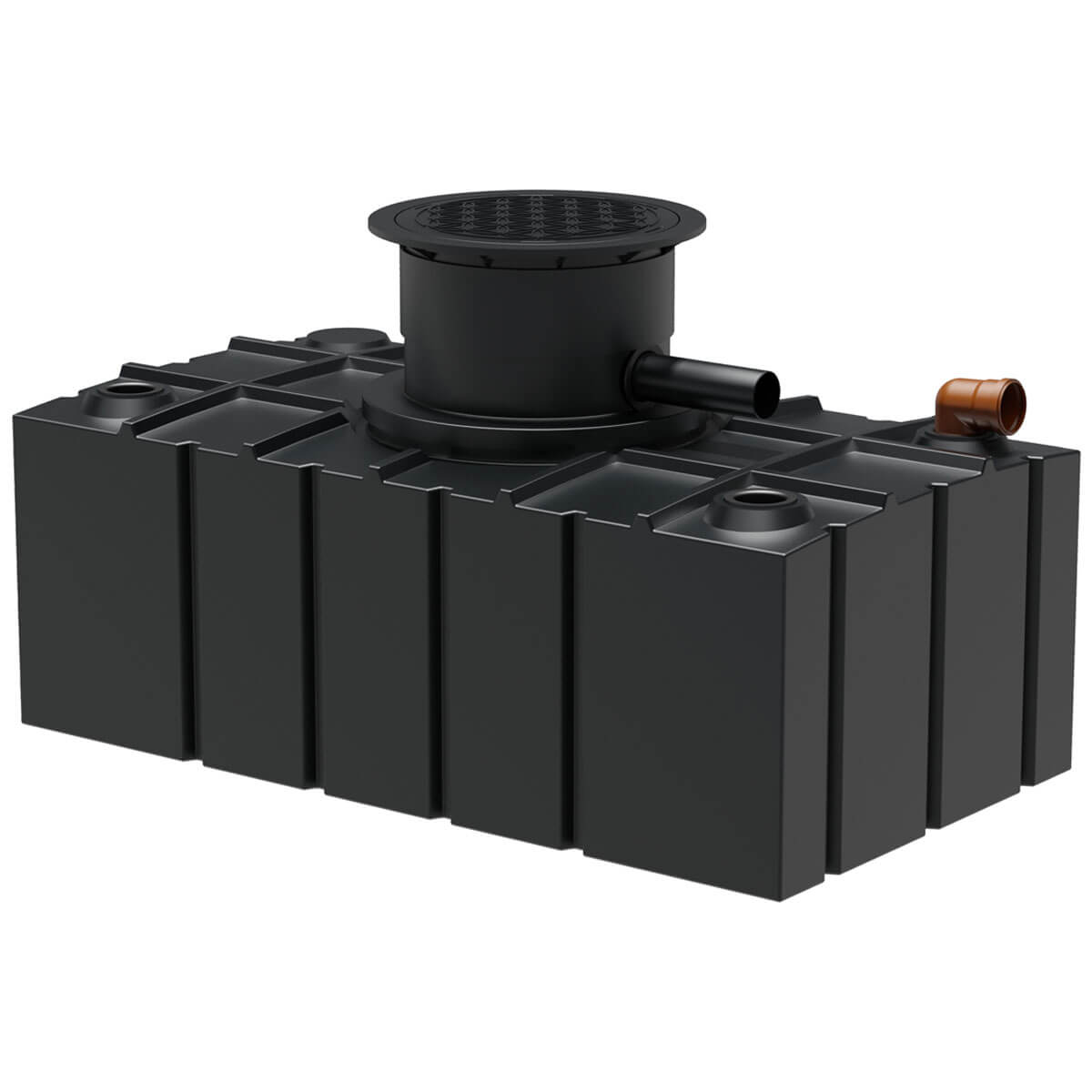 Flachtank AQa.Line 5000 Liter - Teleskopdom Pkw-befahrbar - Gartenfilterset