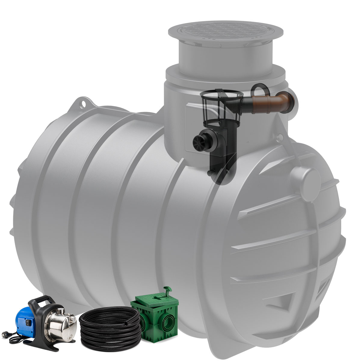 Regenwasseranlage AQa.Line 3400 Liter Garten