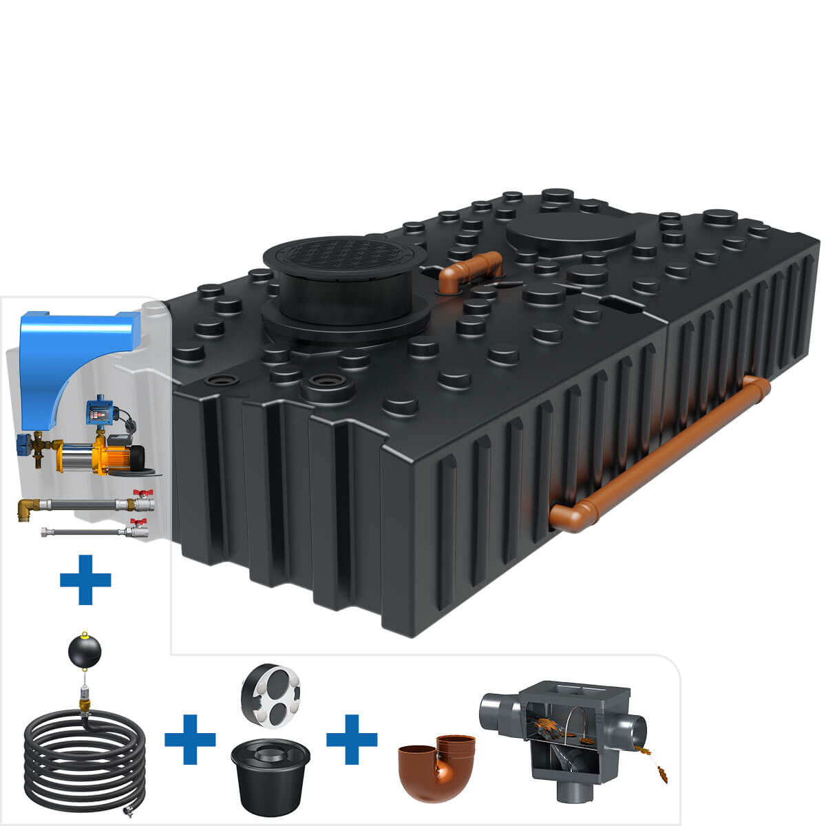 Regenwasseranlage AQa.Line FT 8000 Liter Haus