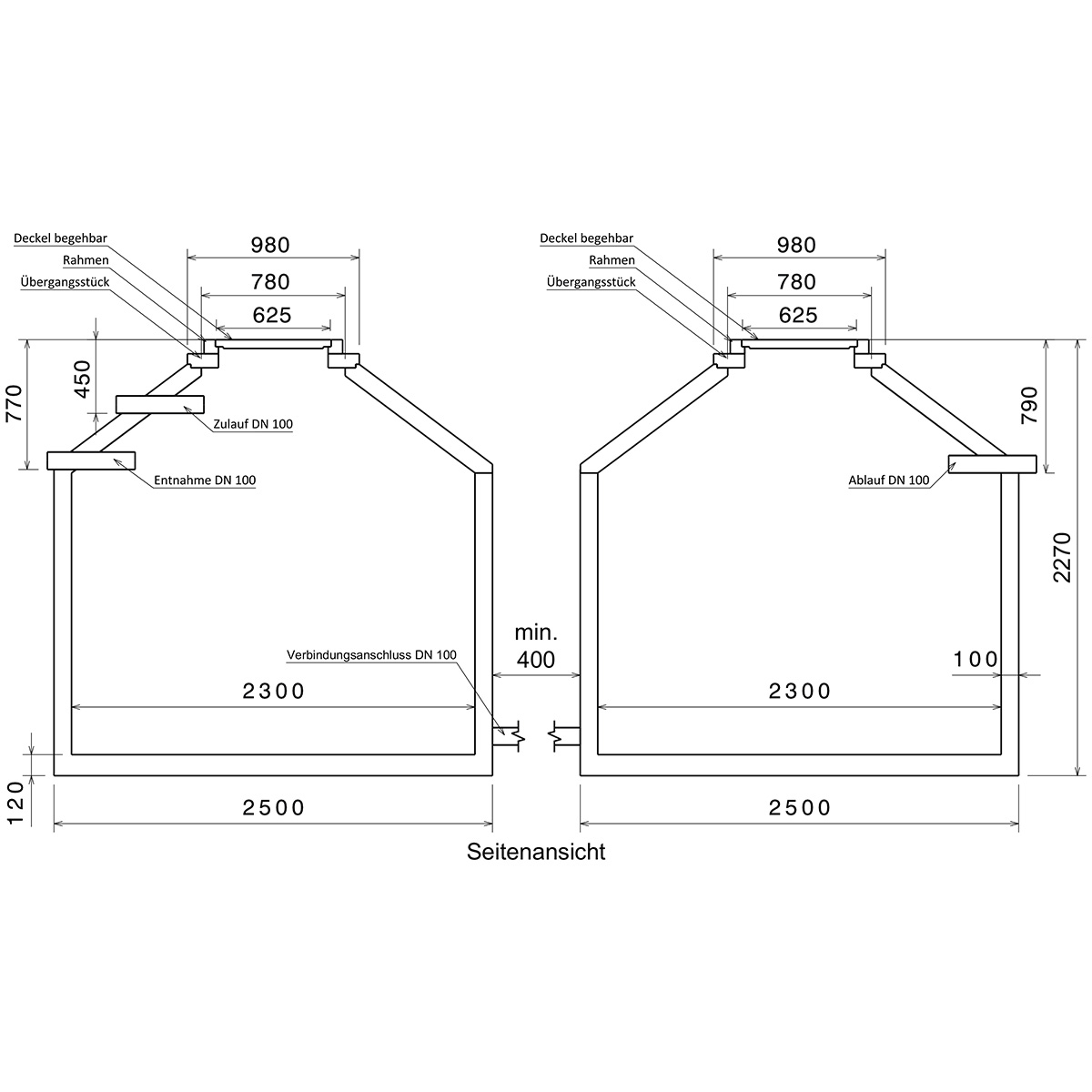 Regenwasseranlage Hydrophant 11200 L Garten