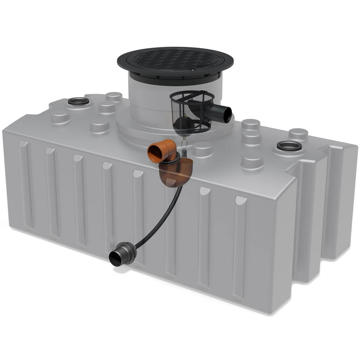 Retentions-Flachtank AQa.Line 2000 Liter