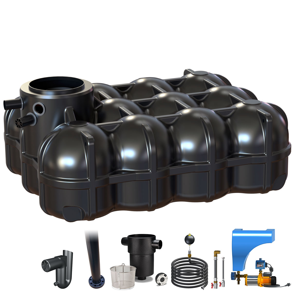 Regenwasseranlage Pluvo Plus 5000 Liter Haus