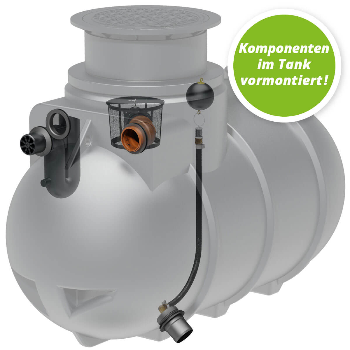 Retentionszisterne AQa.Line 2000 Liter