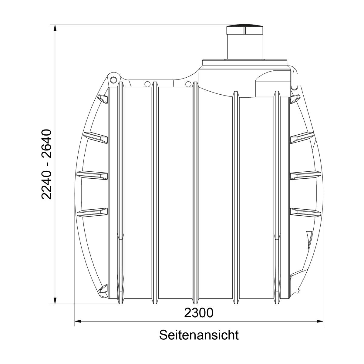 Abwassertank AQa.Line 6000 Liter