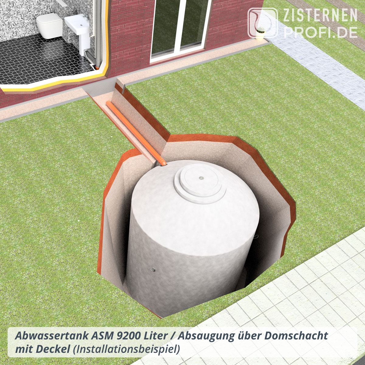 Abwassersammelgrube "ASM" 9200 L