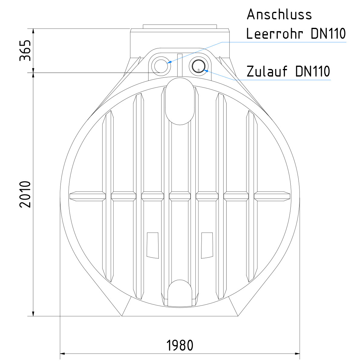 Regenwasseranlage Premium 5300 Liter Haus