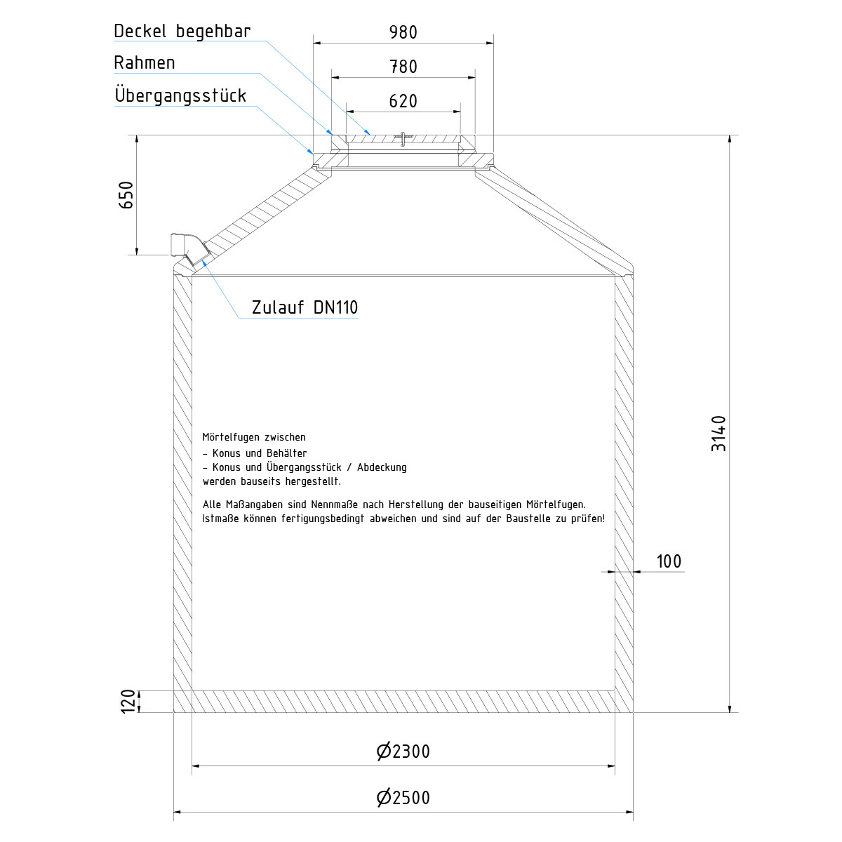 Abwassersammelgrube "ASM" 9200 L