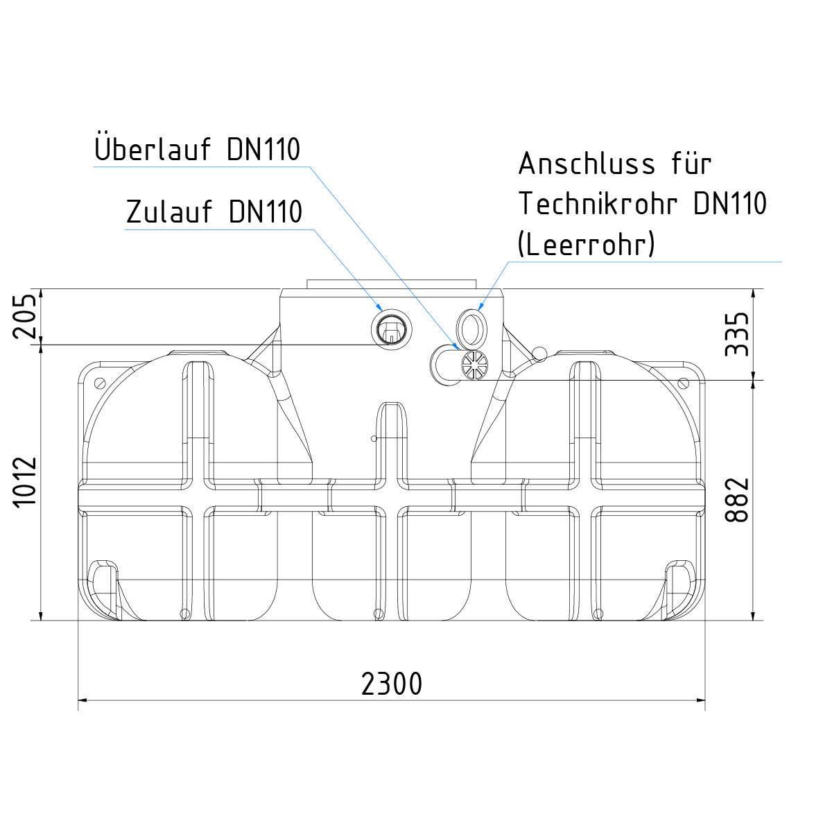 Regenwasseranlage Pluvo Plus 5000 Liter Haus