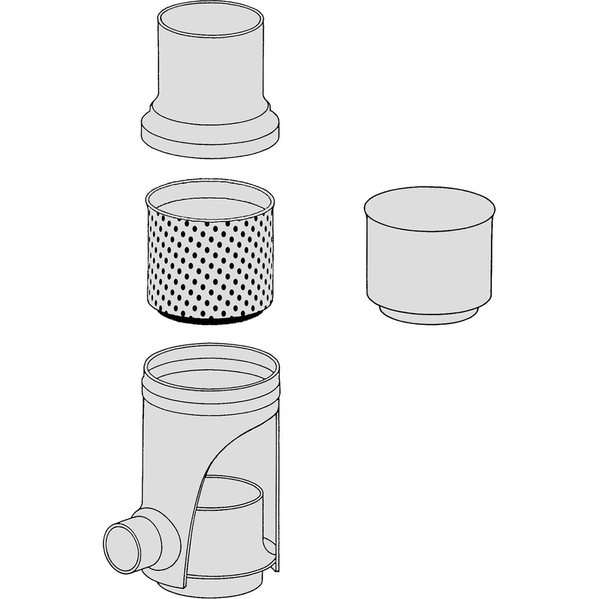 Edelstahl-Fallrohrfilter GRS
