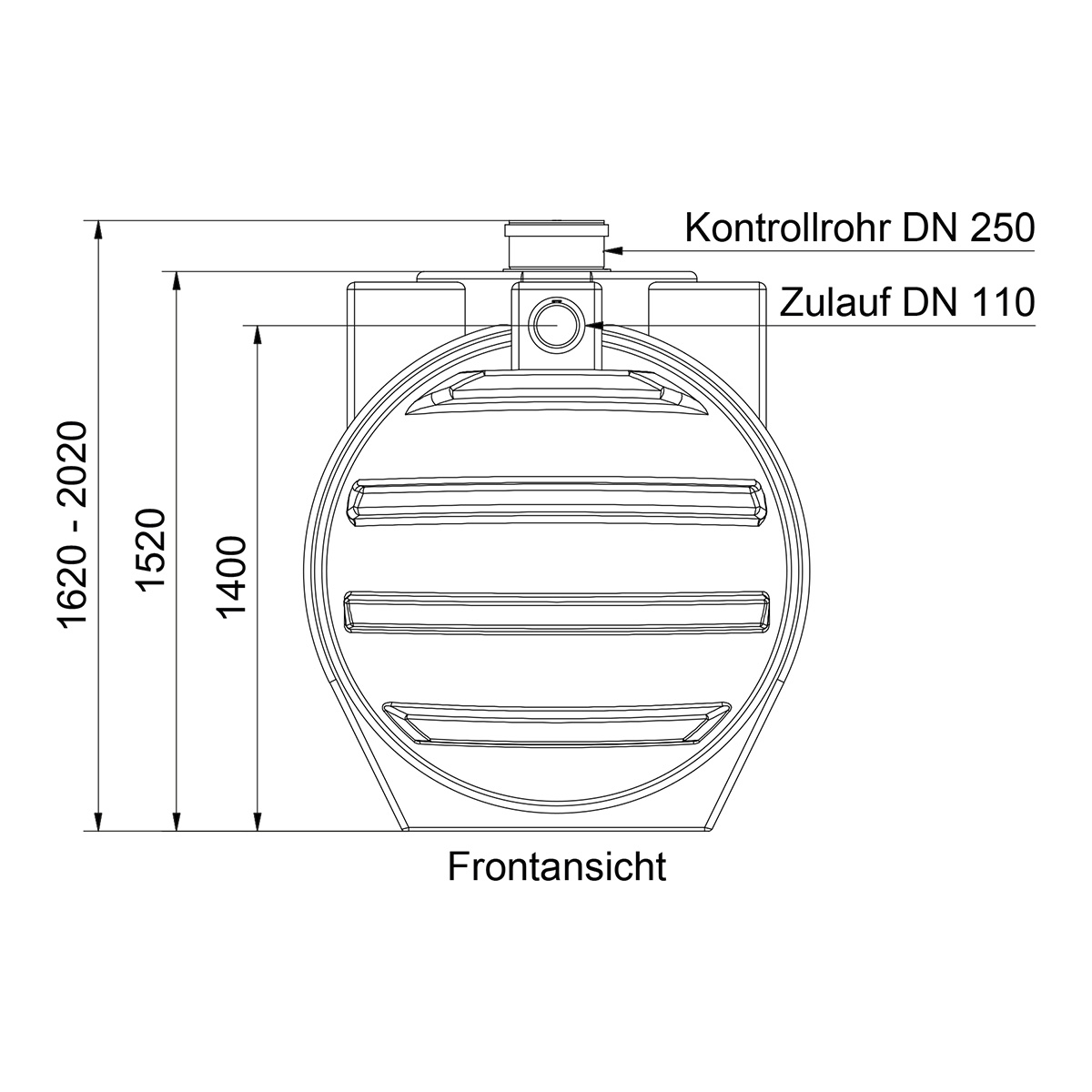 Abwassersystem AQa.Line 15000 Liter (mit DIBt-Zulassung) – grundwasserstabil