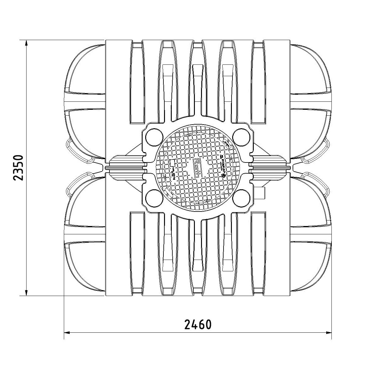 Flachtank Twinbloc 5000 Liter