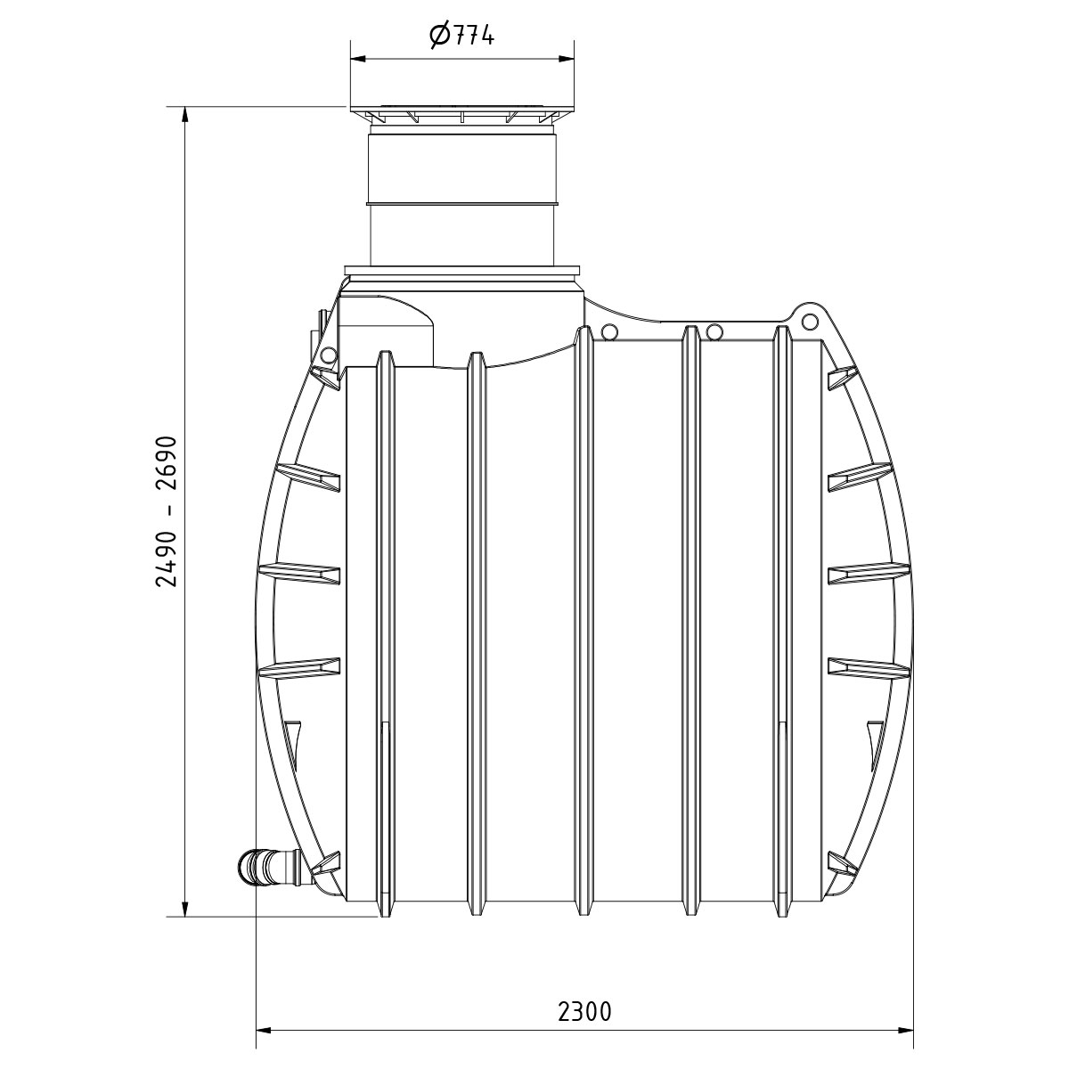 Regenwasseranlage AQa.Line 12000 Liter Garten