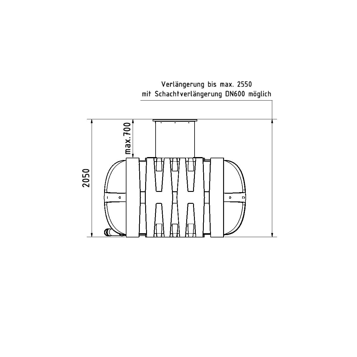Flachtank Twinbloc 10000 Liter