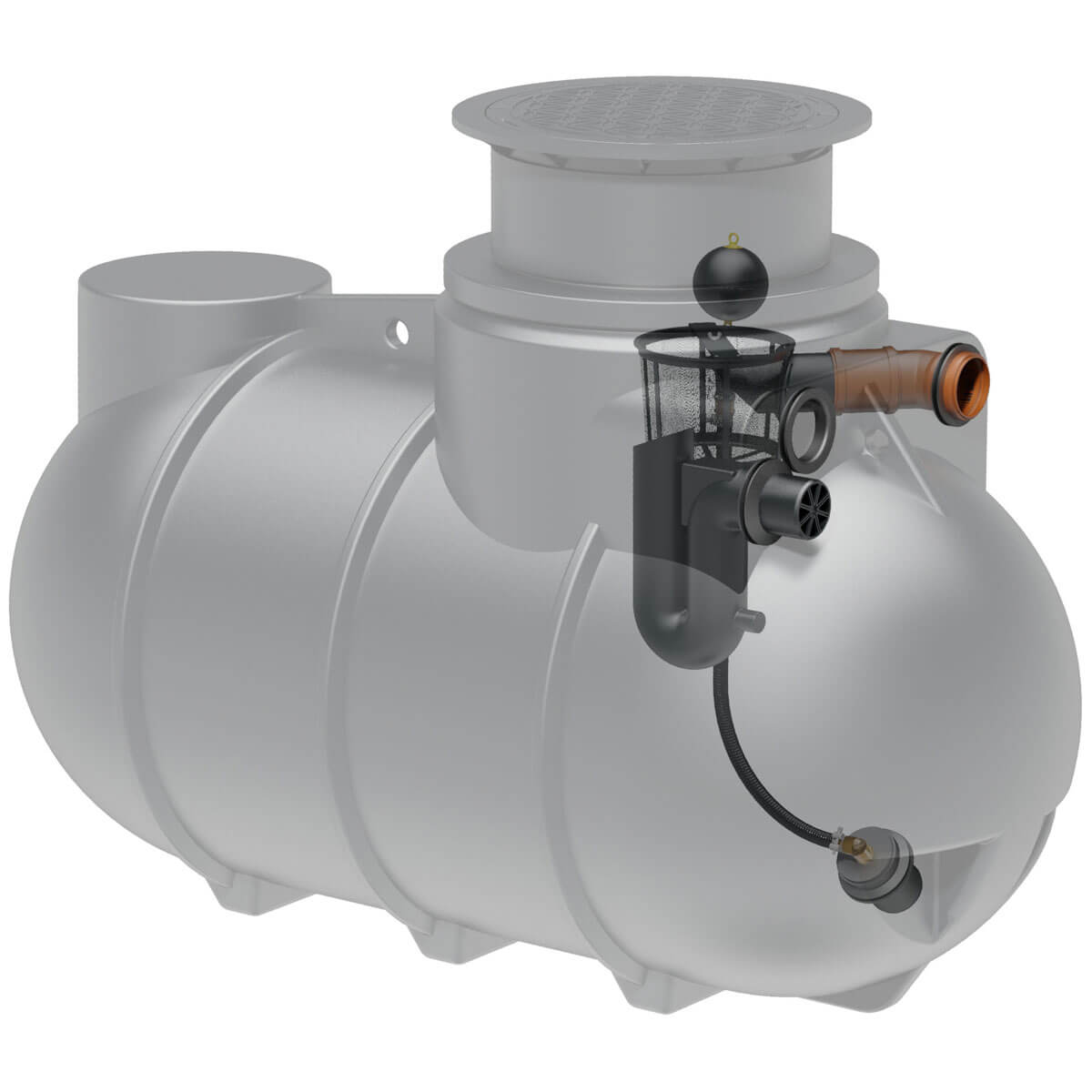 Retentionszisterne AQa.Line 2000 Liter