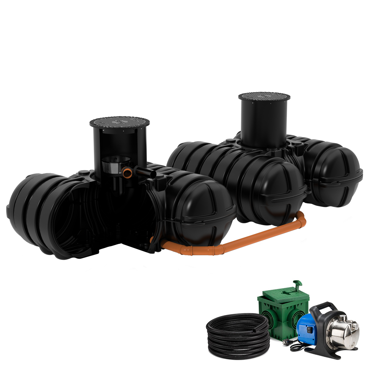 Regenwasseranlage Twinbloc 7000 Liter