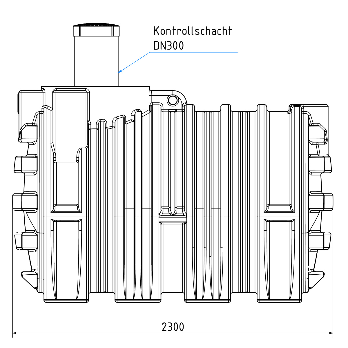 Abwassertank AQa.Line 6000 Liter Duo (mit DIBt-Zulassung) - grundwasserstabil