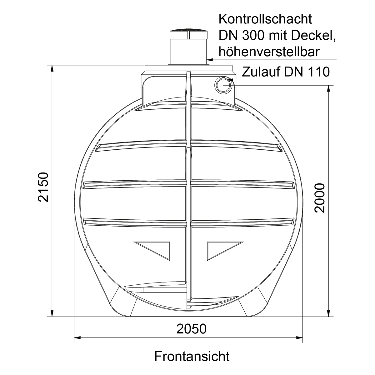 Abwassertank AQa.Line 6000 Liter
