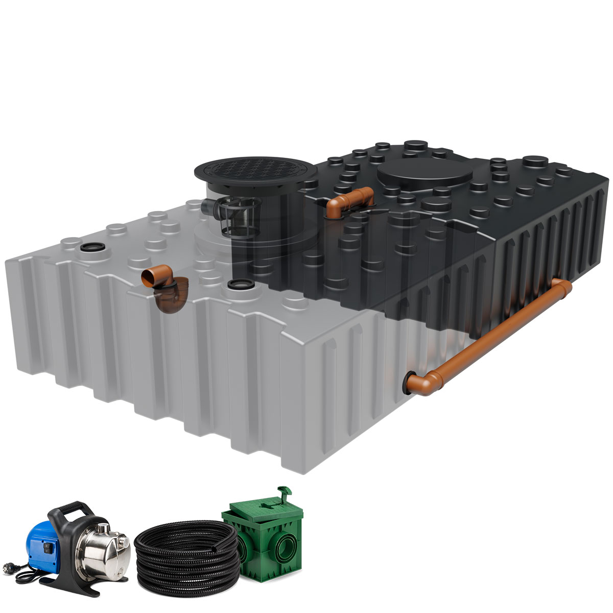 Regenwasseranlage AQa.Line FT 8000 Liter Garten
