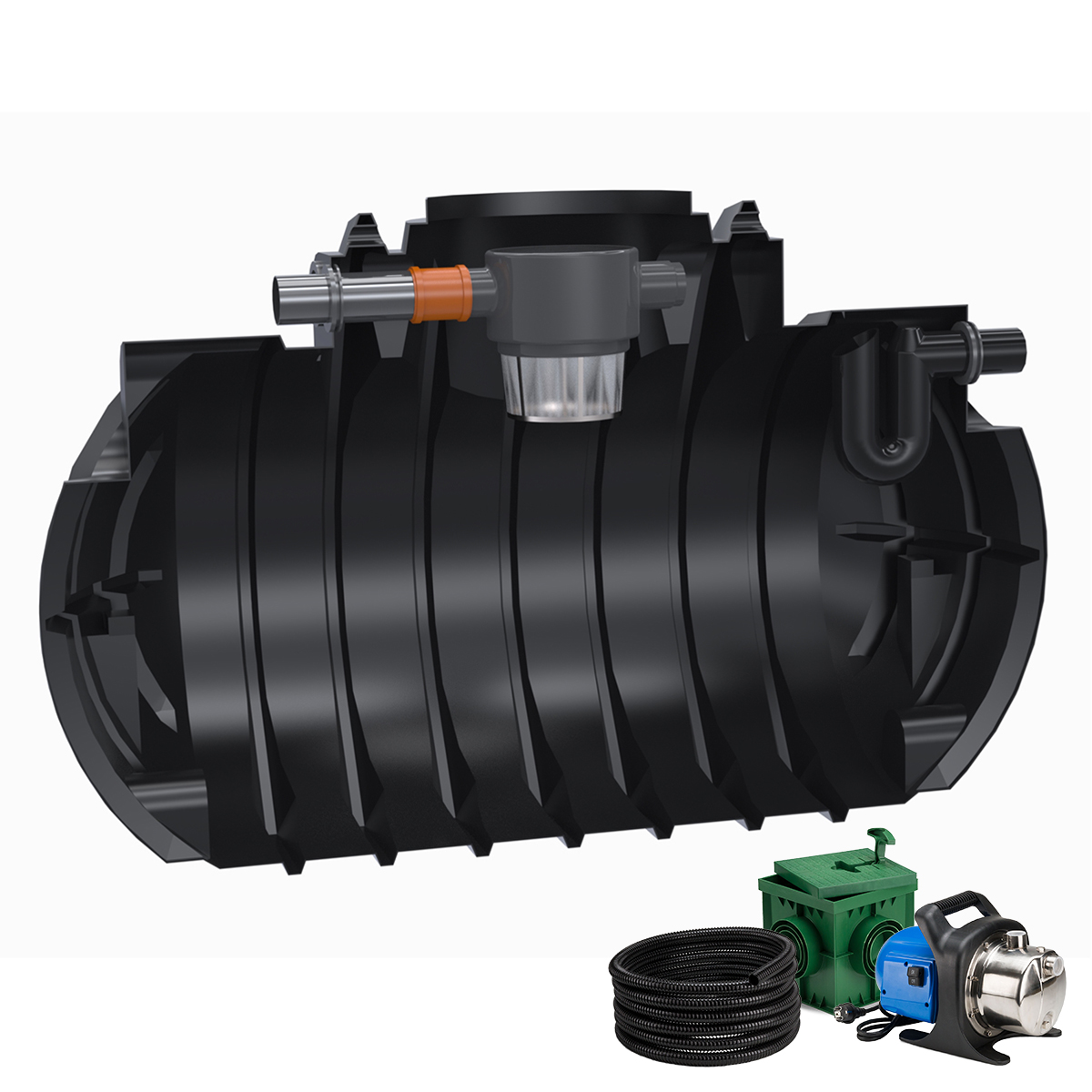 Regenwasseranlage Premium 2200 Liter Garten