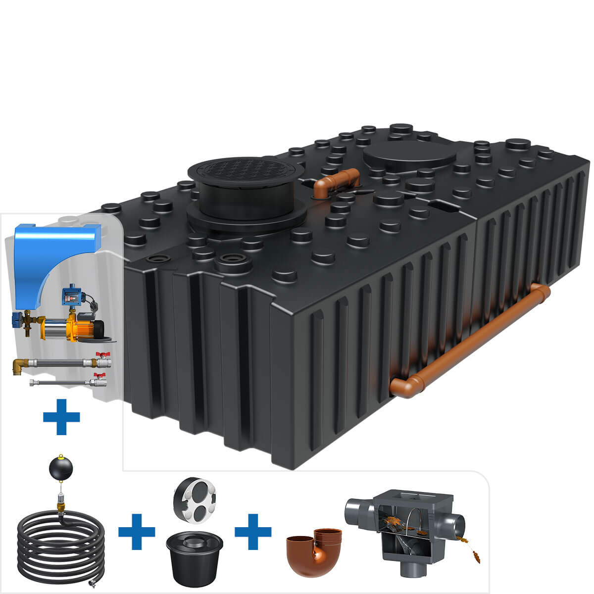 Regenwasseranlage AQa.Line FT 10000 Liter Haus