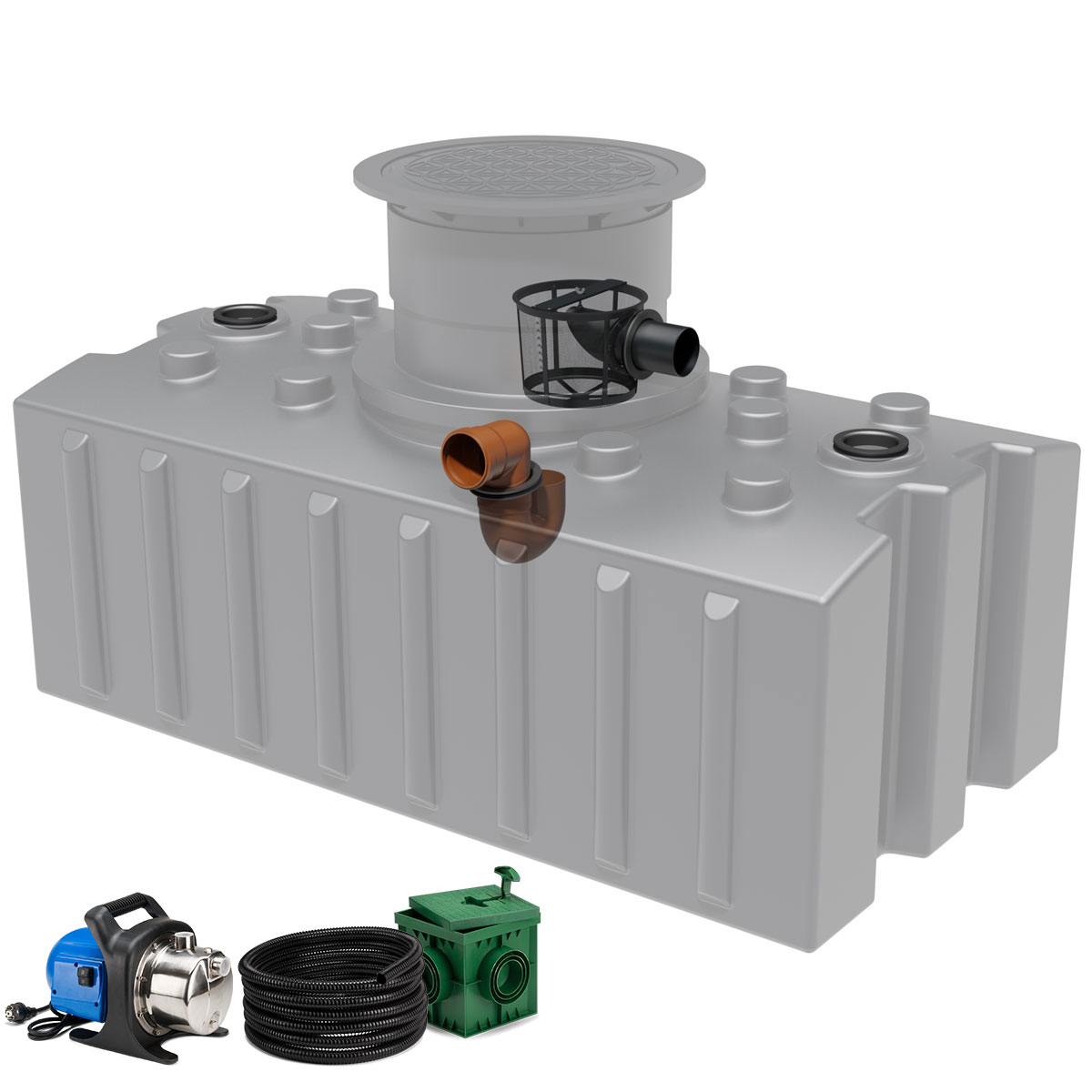 Regenwasseranlage AQa.Line FT 2000 Liter Garten