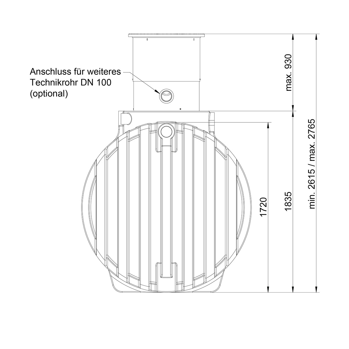 Zisterne Blue-Star 3500 Liter