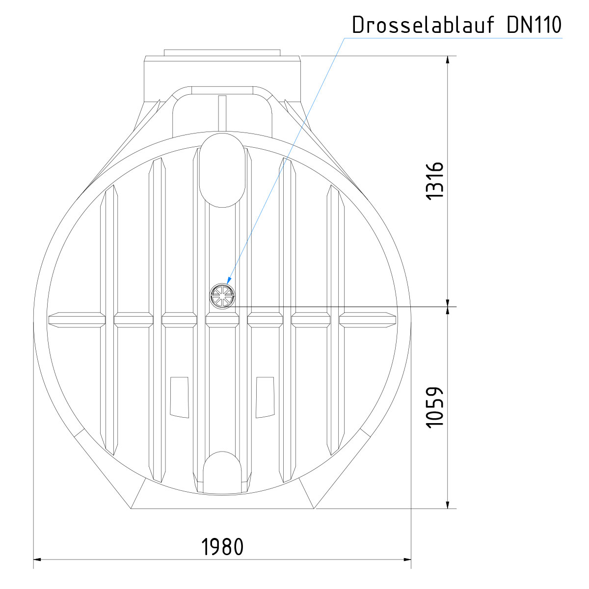 Retentionszisterne Premium 5300 L
