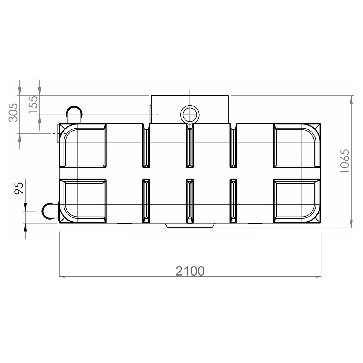 Flachtank Smart 3400 Liter