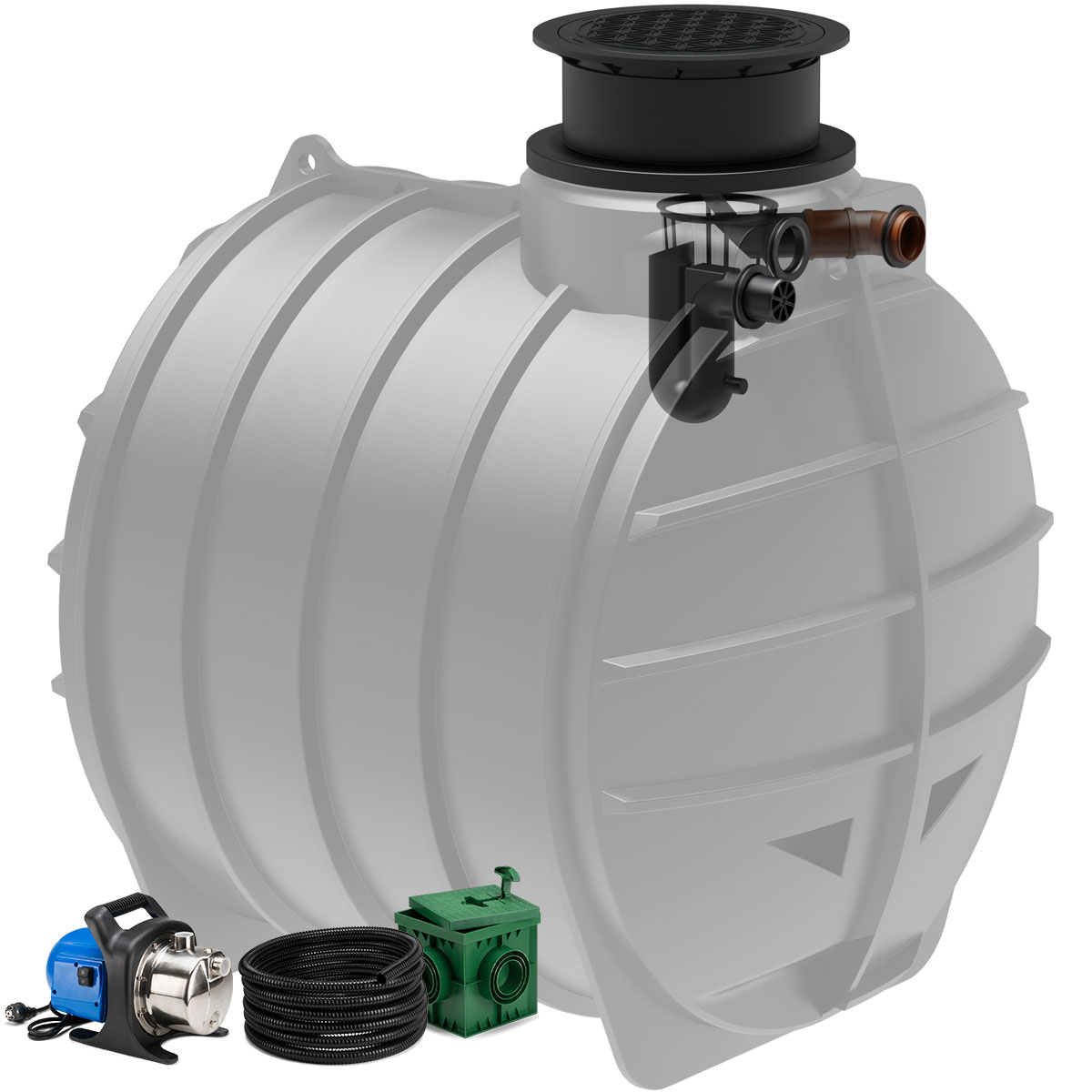 Regenwasseranlage AQa.Line 6000 Liter Garten