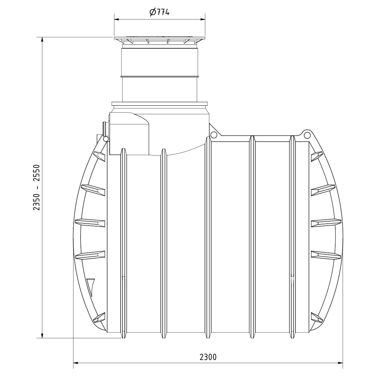 Regenwasseranlage AQa.Line 4450 Liter Garten