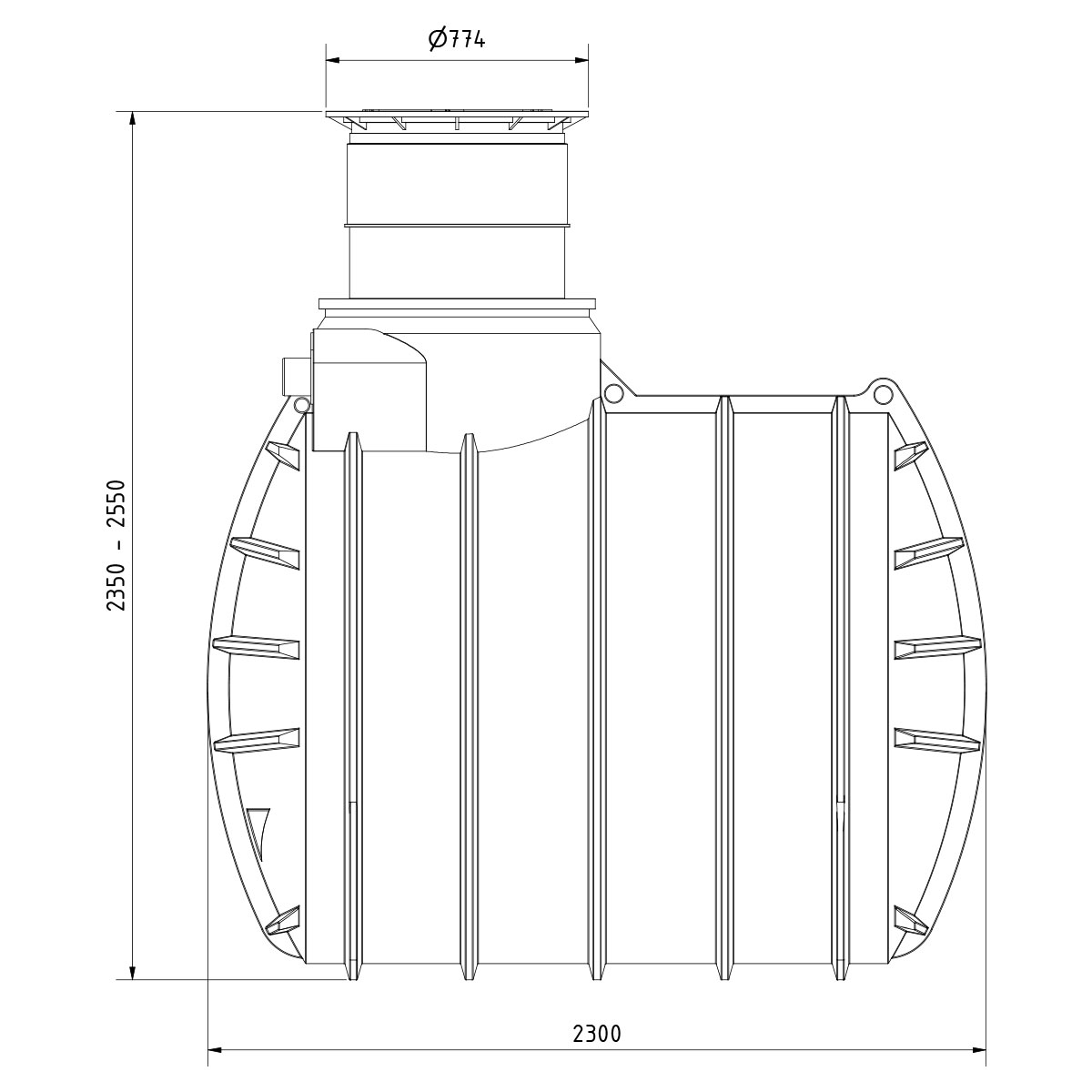 Regenwasseranlage AQa.Line 4450 Liter Haus