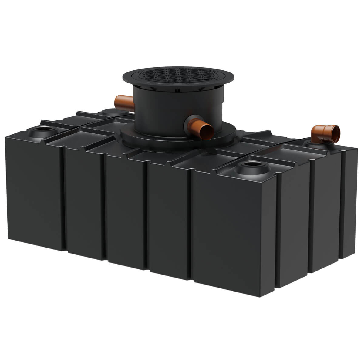 Flachtank AQa.Line 5000 Liter - Teleskopdom Pkw-befahrbar - Gartenfilterset