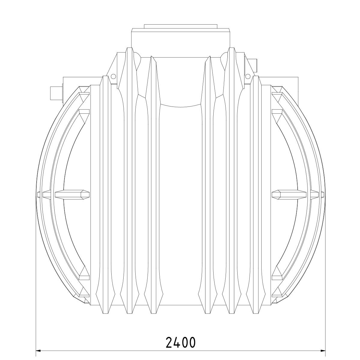 Regenwasseranlage Premium 5300 Liter Haus