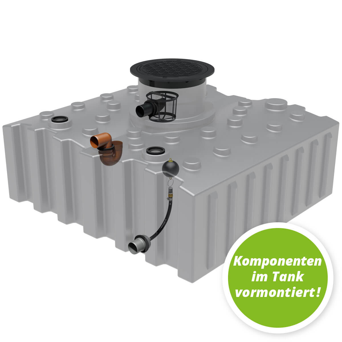 Retentions-Flachtank AQa.Line 4000 Liter