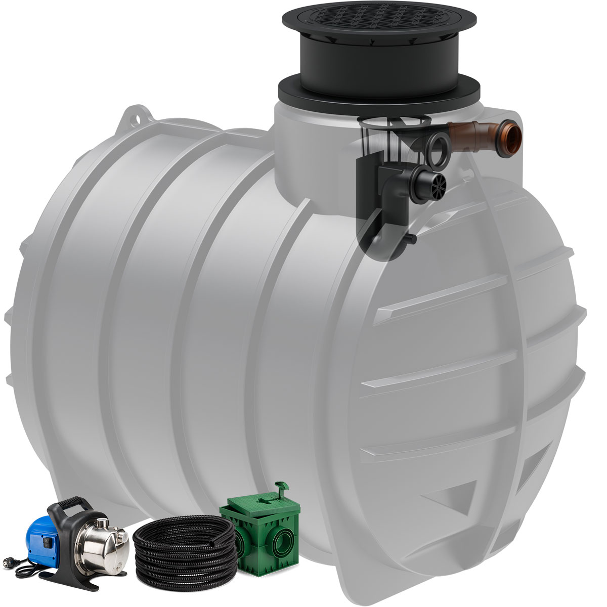 Regenwasseranlage AQa.Line 4450 Liter Garten