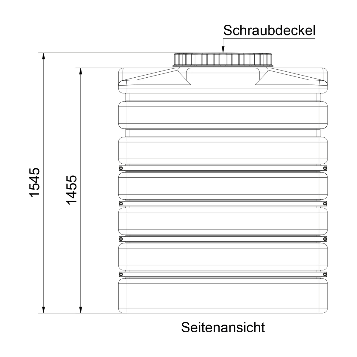 Kellertank AQa.Line 1000 Liter