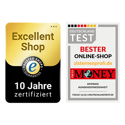 Trusted-Shops-Zertifizierung und Auszeichnungen von Zisternenprofi