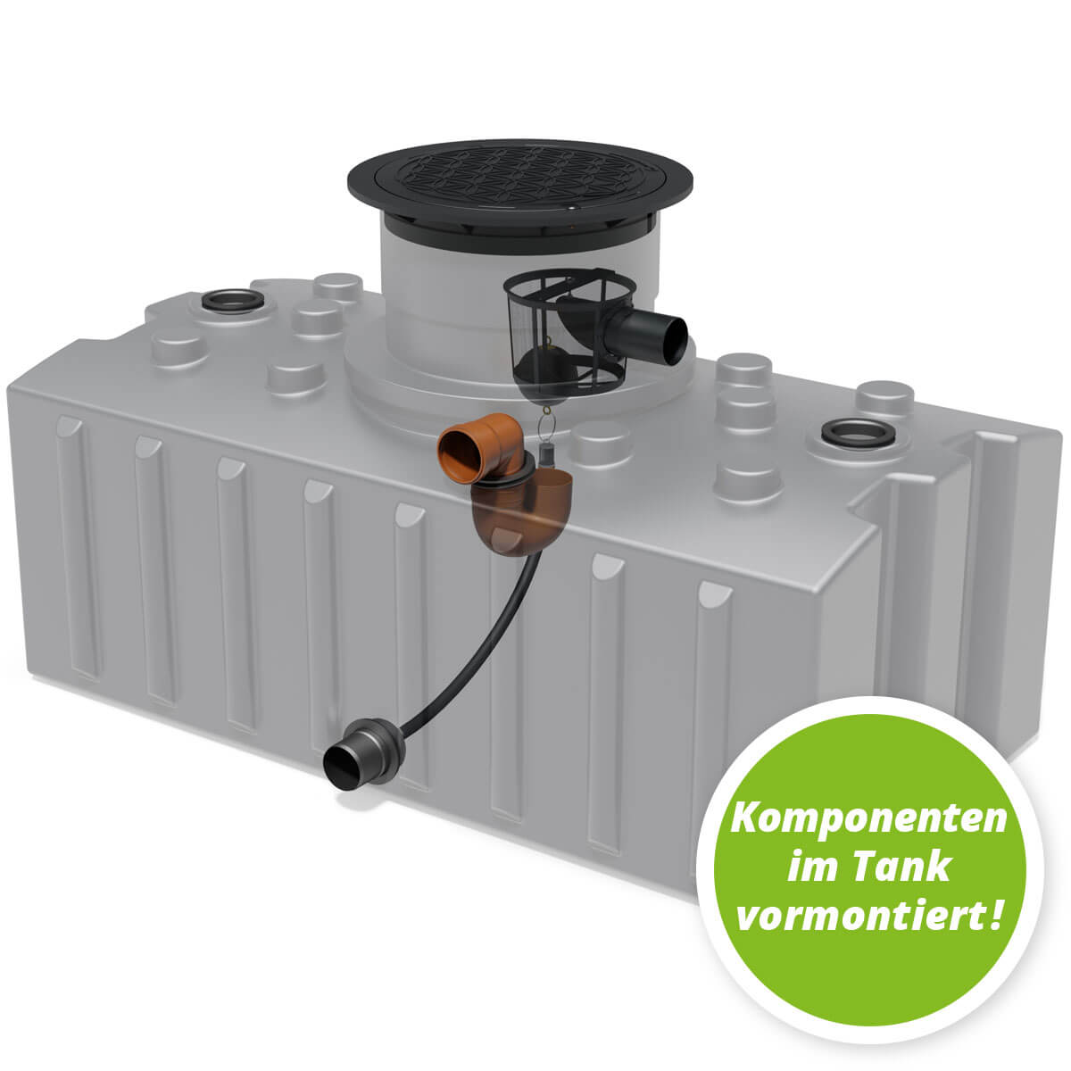 Retentions-Flachtank AQa.Line 2000 Liter
