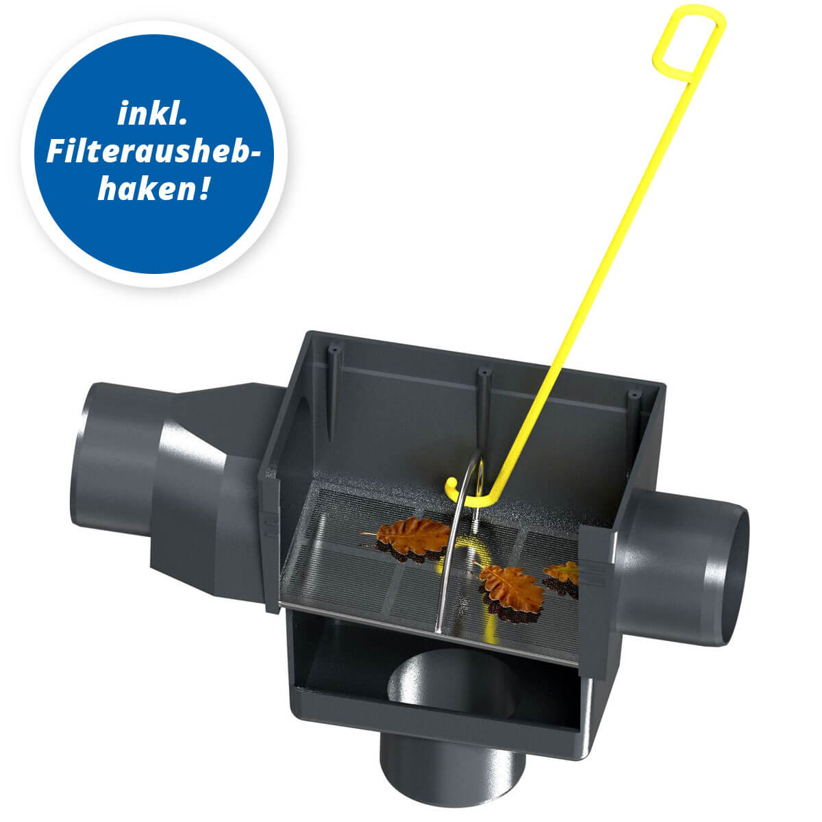 Flachtank AQa.Line 5000 Liter - Teleskopdom Pkw-befahrbar - Gartenfilterset