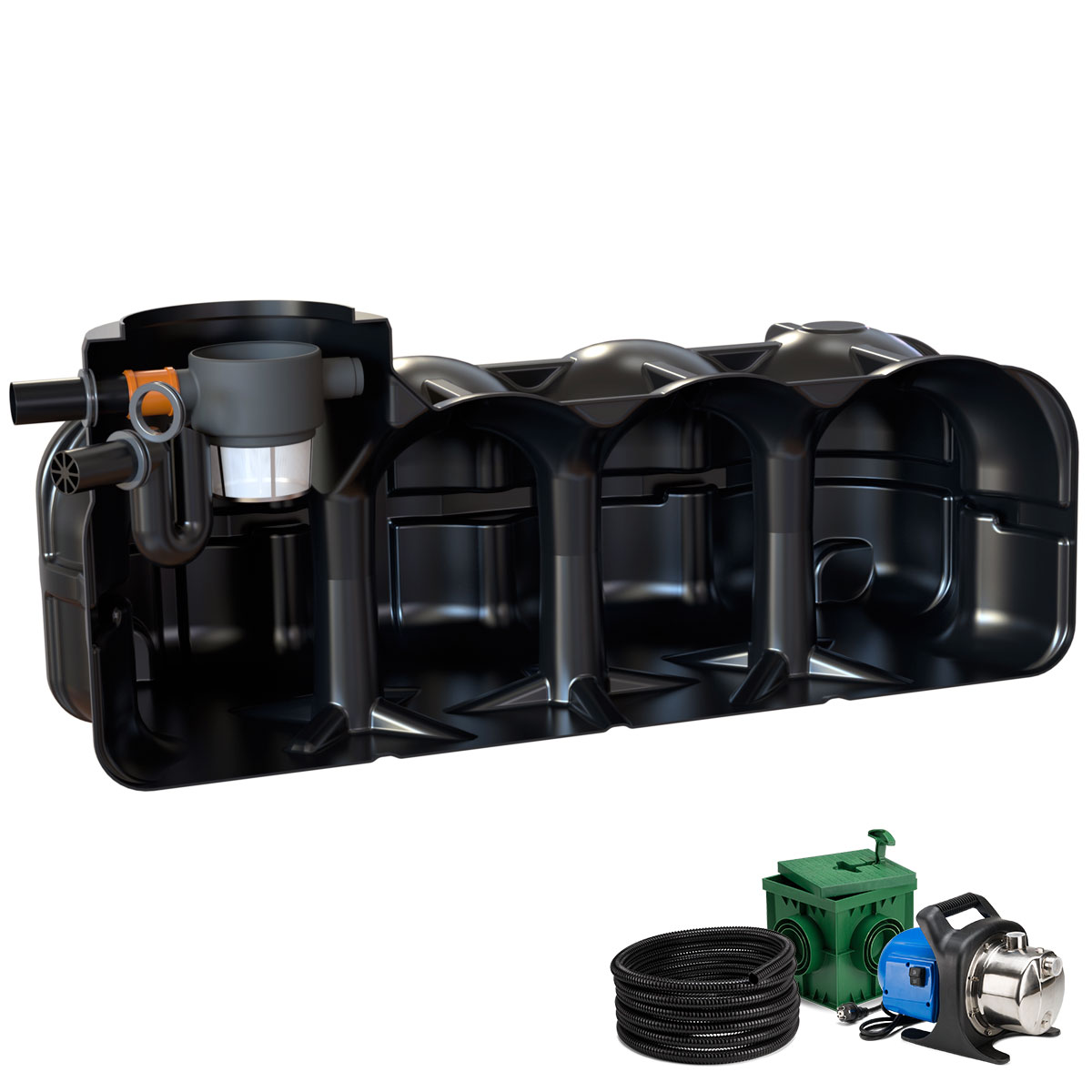 Regenwasseranlage Pluvo plus 5000 Liter Garten