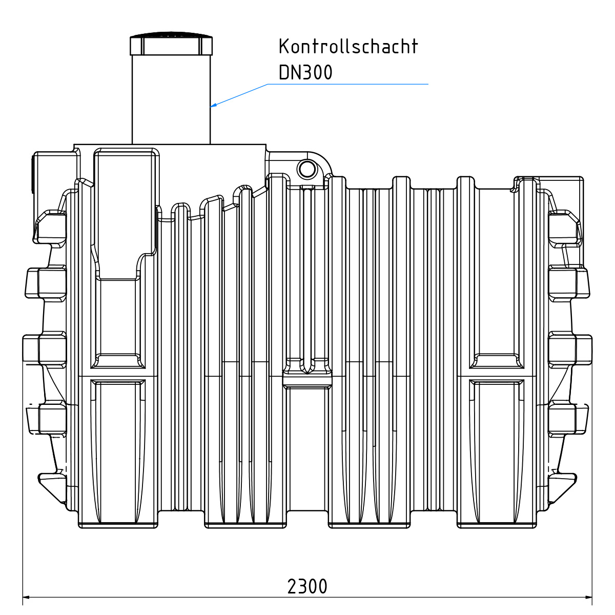 Abwassersystem AQa.Line 12000 Liter (mit DIBt-Zulassung) – grundwasserstabil